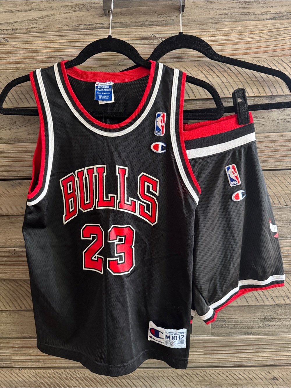 Authentic Vintage Champion Chicago Bulls Jordan #23 Jersey and Shorts Youth Set